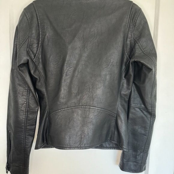 Blank NYC leather like motorcycle jacket NWOT - Picture 6 of 13